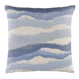 Schumacher Lagoon 24" x 24" Chandler Warp Print Pillow