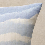 Schumacher Lagoon 24" x 24" Chandler Warp Print Pillow