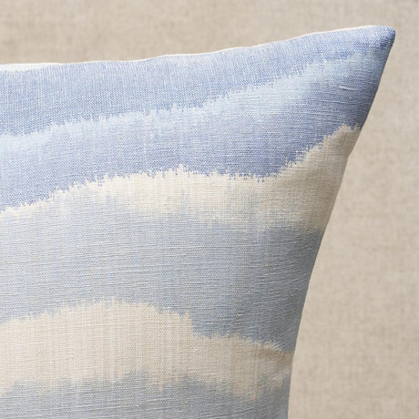 Schumacher Lagoon 24" x 24" Chandler Warp Print Pillow