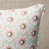 Schumacher Lucie Pink & Green 18" x 18" Pillow