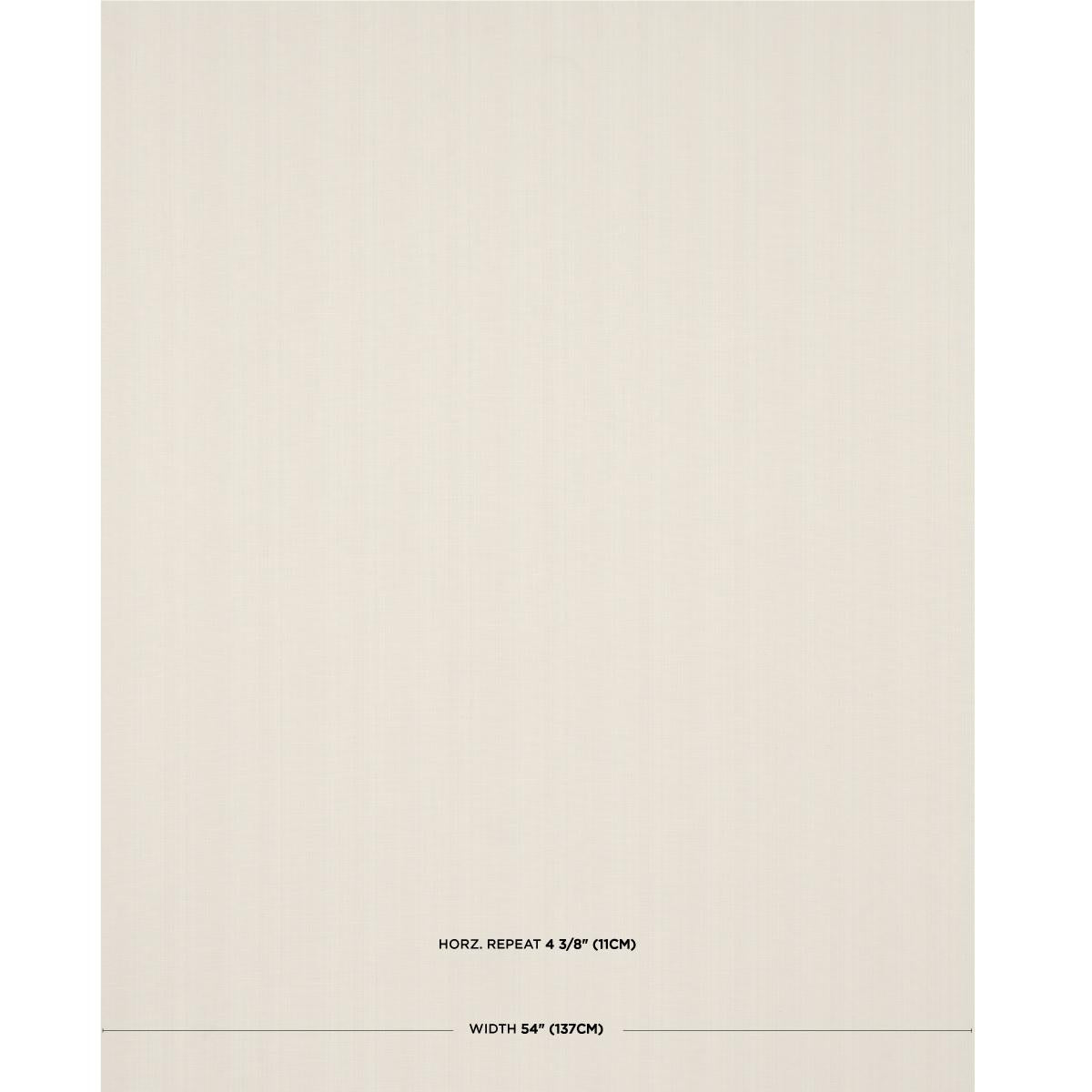 Schumacher Gracie Solid Stri Cream Fabric