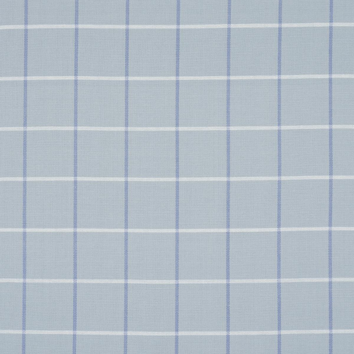 Schumacher Frannie Windowpane China Blue Fabric
