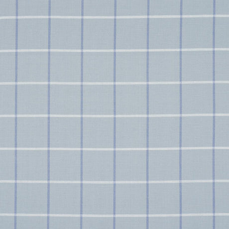Schumacher Frannie Windowpane China Blue Fabric