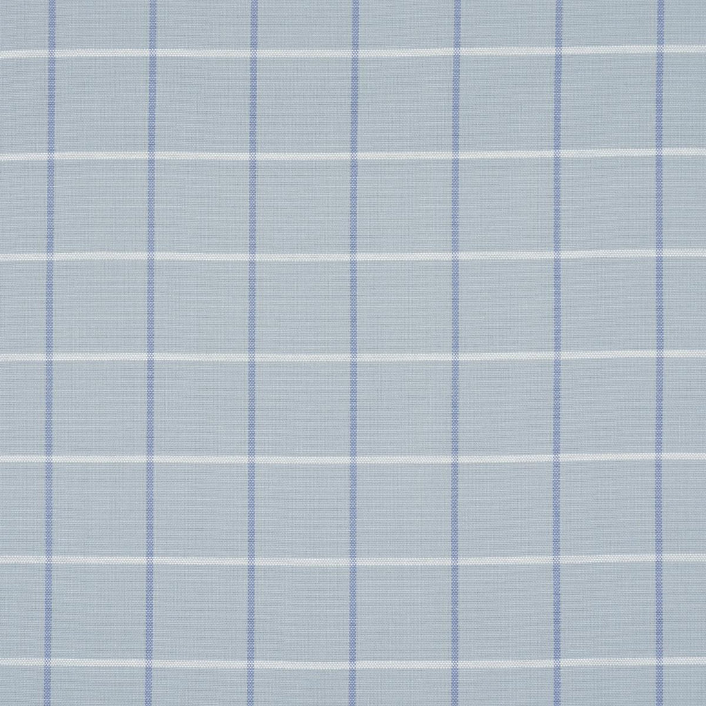 Schumacher Frannie Windowpane China Blue Fabric