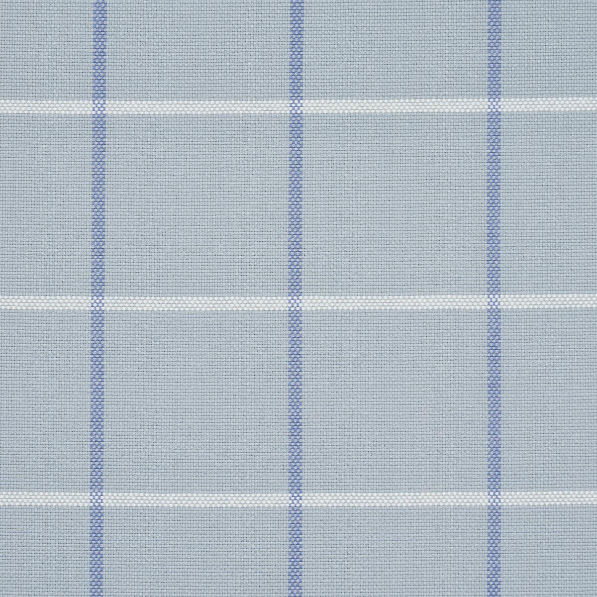 Schumacher Frannie Windowpane China Blue Fabric