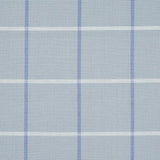 Schumacher Frannie Windowpane China Blue Fabric