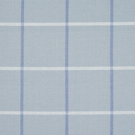 Schumacher Frannie Windowpane China Blue Fabric