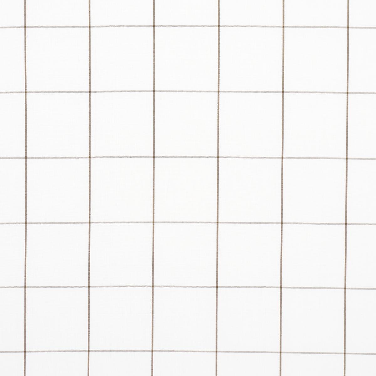 Schumacher Woodman Check Berber Brown Fabric