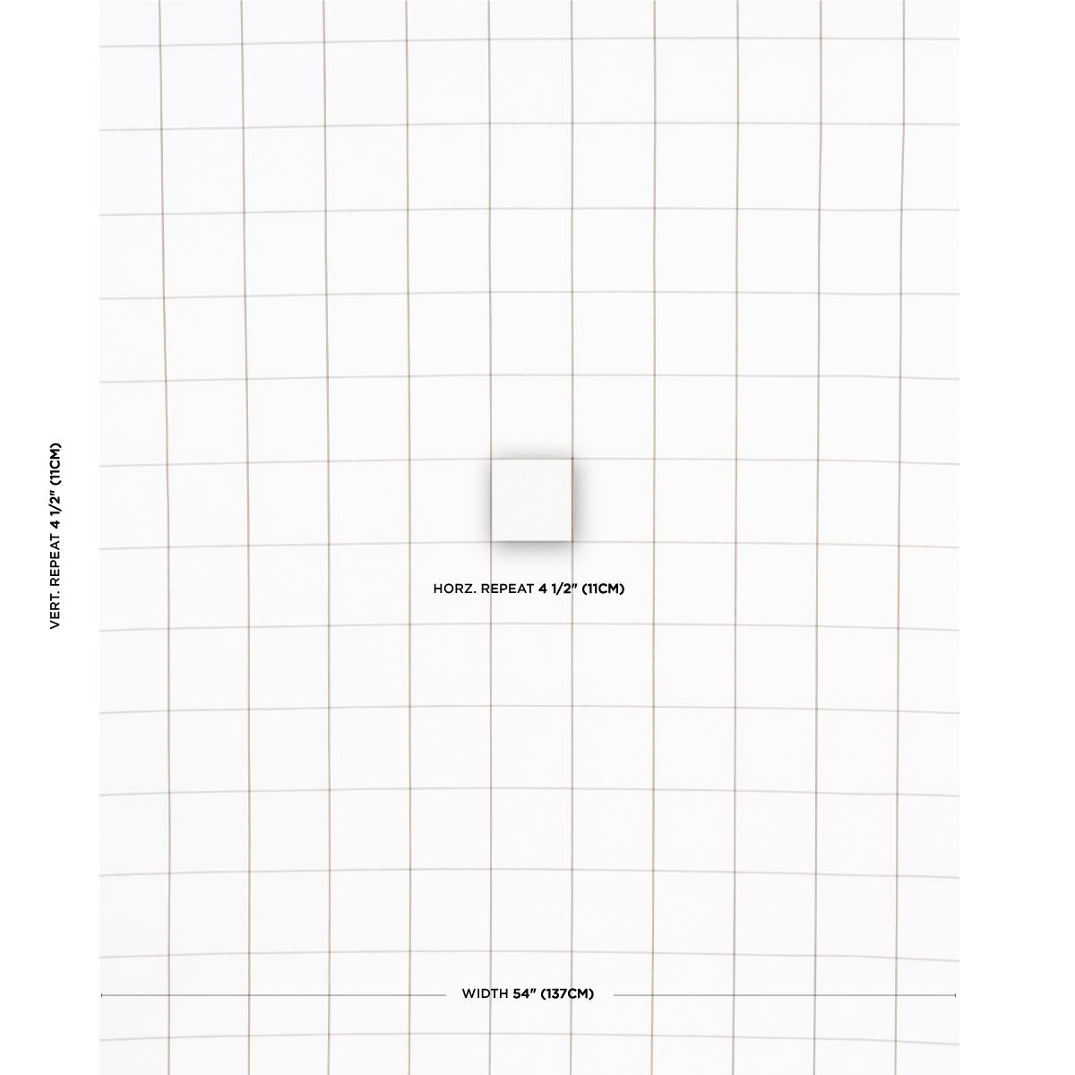 Schumacher Woodman Check Berber Brown Fabric