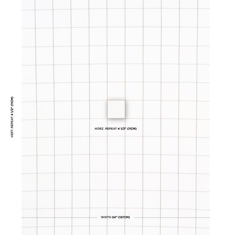 Schumacher Woodman Check Berber Brown Fabric