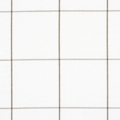 Schumacher Woodman Check Berber Brown Fabric