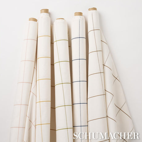 Schumacher Woodman Check Berber Brown Fabric