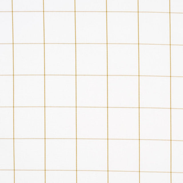 Schumacher Woodman Check Straw Fabric