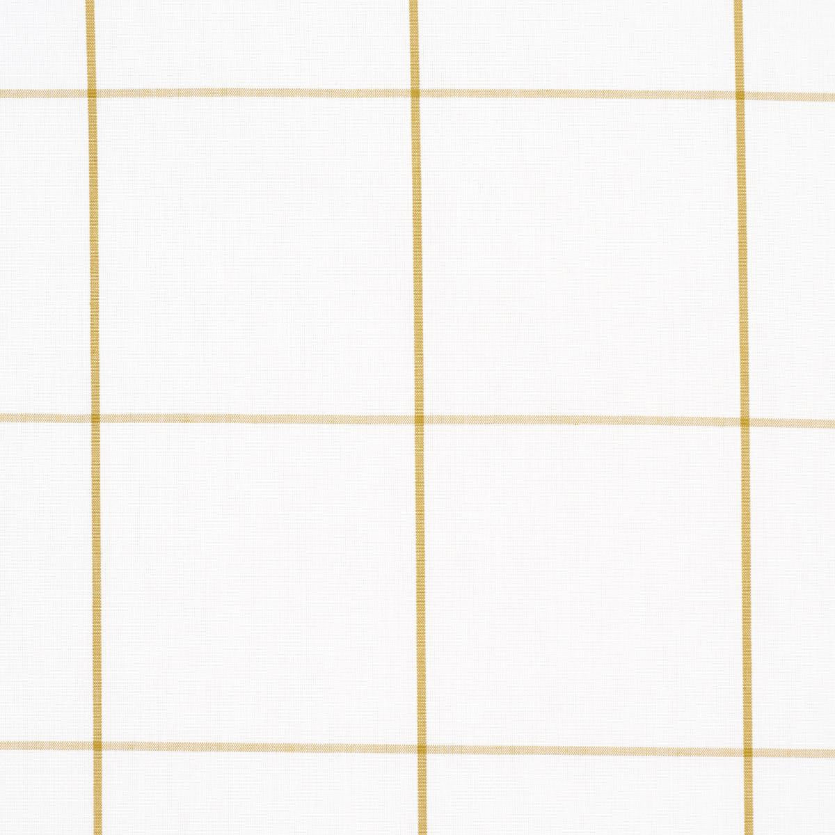 Schumacher Woodman Check Straw Fabric