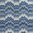 Schumacher Bezique Flamestitch Velvet Lapis Fabric