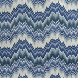 Schumacher Bezique Flamestitch Velvet Lapis Fabric