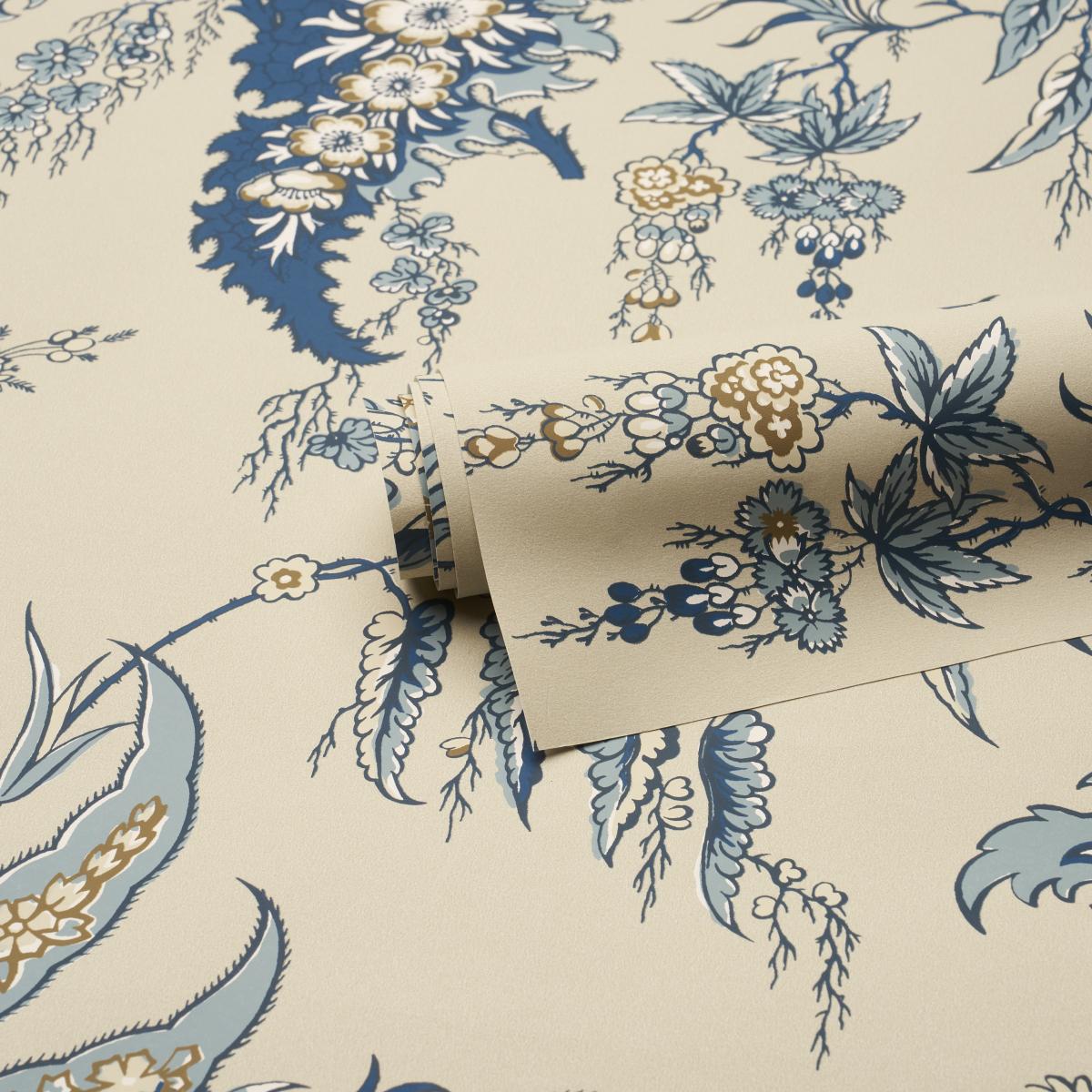 Schumacher Apolline Botanical Ciel & Marine Wallpaper