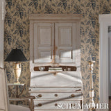 Schumacher Apolline Botanical Ciel & Marine Wallpaper