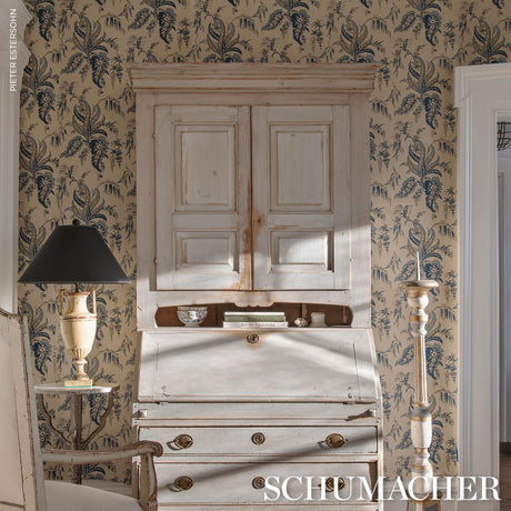 Schumacher Apolline Botanical Ciel & Marine Wallpaper