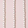 Schumacher Rousseau Stripe Cocoa & Blush Wallpaper