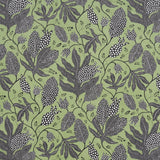 Schumacher Polka Dot Jungle Black & Green Wallpaper