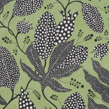 Schumacher Polka Dot Jungle Black & Green Wallpaper