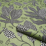 Schumacher Polka Dot Jungle Black & Green Wallpaper