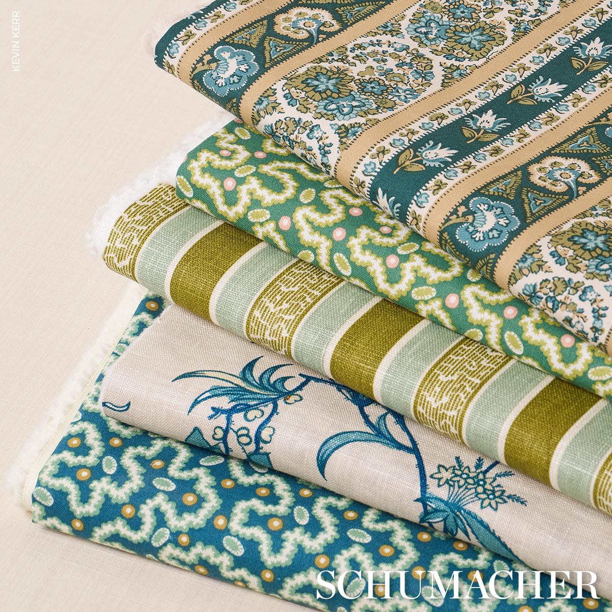 Schumacher Leonie Vermicelli Leaf Fabric