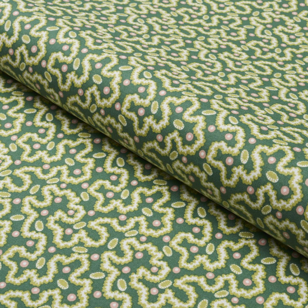Schumacher Leonie Vermicelli Leaf Fabric