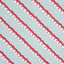 Schumacher Rousseau Stripe Rouge & Sky Fabric