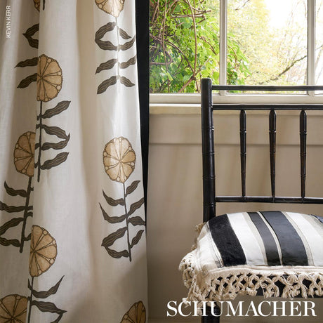 Schumacher Pretty Petals Neutral Fabric