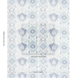 Schumacher Elizia Ikat Mineral And Indigo Fabric