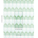 Schumacher Bukhara Ikat Mineral And Leaf Fabric
