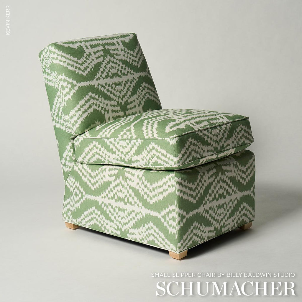 Schumacher Asaka Ikat Green Fabric