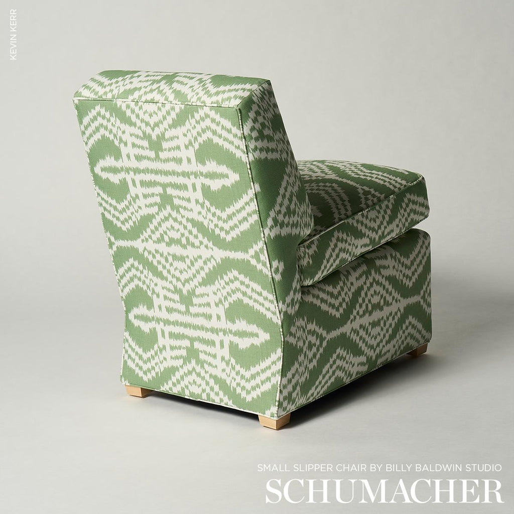 Schumacher Asaka Ikat Green Fabric