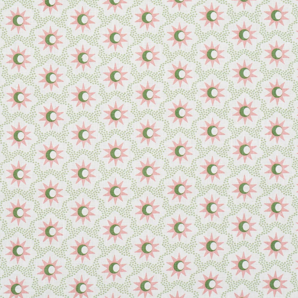 Schumacher Lucie Pink & Green Fabric