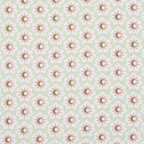 Schumacher Lucie Pink & Green Fabric