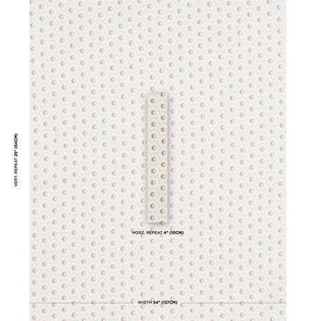 Schumacher Lucie Pink & Green Fabric