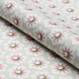 Schumacher Lucie Pink & Green Fabric