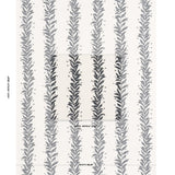 Schumacher Tendril Stripe Indoor/Outdoor Black & Cream Fabric