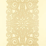 Schumacher Graphic Panel Stripe Champagne Shimmer Wallpaper