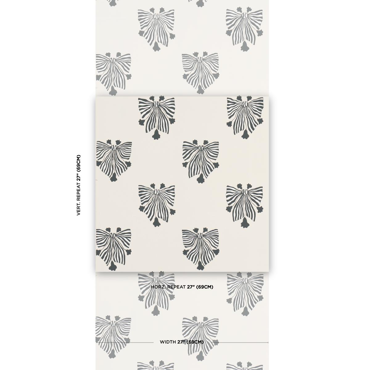 Schumacher Bow-Wow-Wow Cream Wallpaper