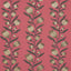 Schumacher Thistle Vine Red & Gold Wallpaper