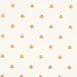 Schumacher Hubert'S Bees White & Gold Wallpaper