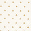 Schumacher Hubert'S Bees White & Gold Wallpaper