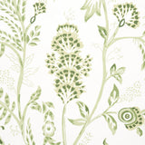 Schumacher Chinoiserie Grande Panel Set Leaf Green Wallpaper