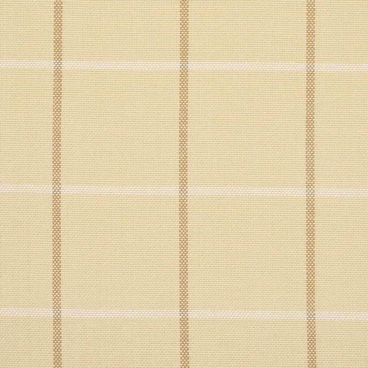 Schumacher Frannie Windowpane Camel Fabric