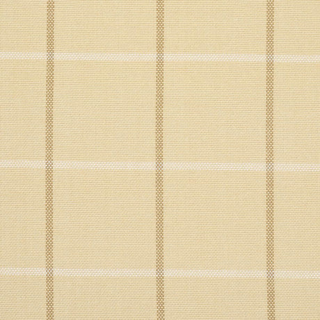 Schumacher Frannie Windowpane Camel Fabric