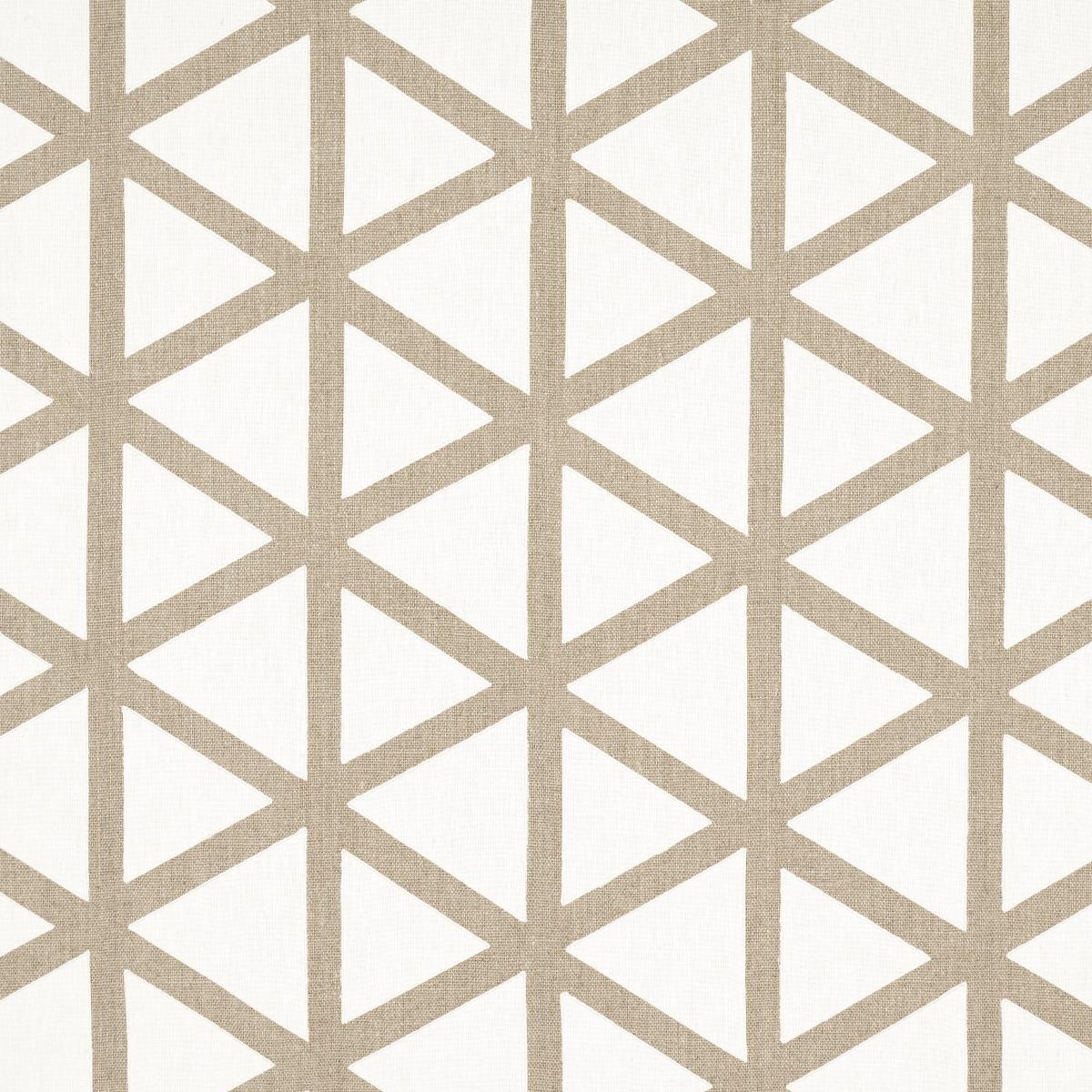 Schumacher Tipton Appliqu Flax Fabric