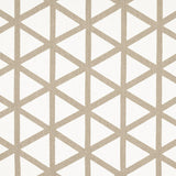 Schumacher Tipton Appliqu Flax Fabric